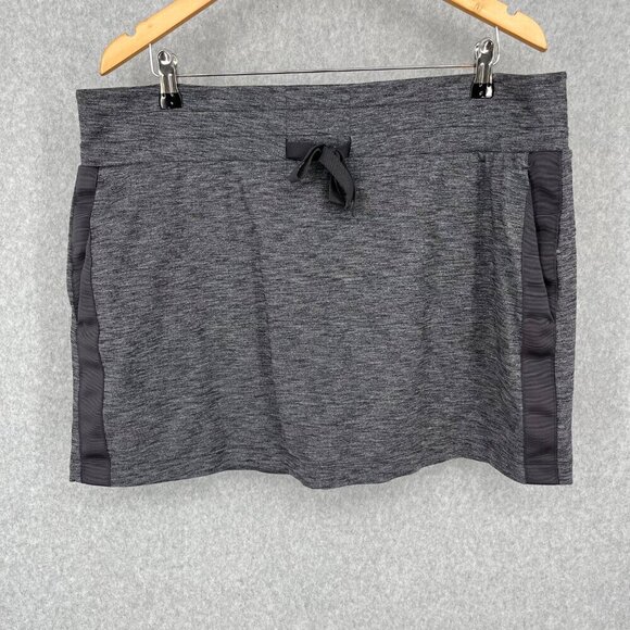 Athleta Metro Downtown Skort Size XL Heathered Gray Pockets Tennis Prep Golf EUC - Picture 1 of 14